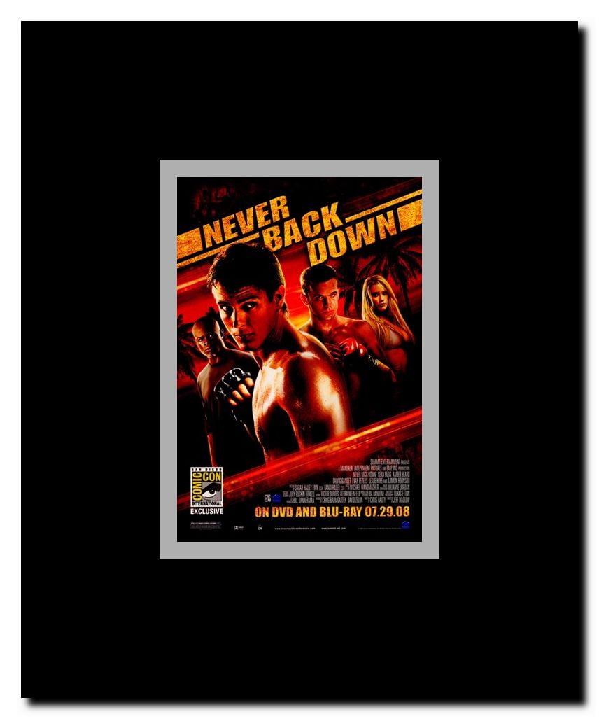 Never Back Down Framed Movie Poster