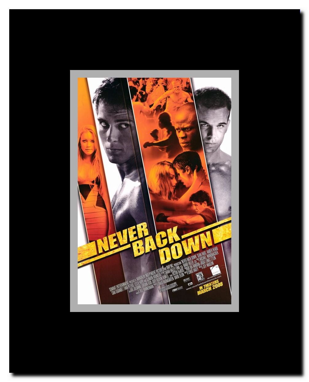 Never Back Down Framed Movie Poster
