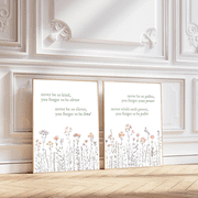 Never Be So Kind Quote Minimalist Typography Poster Set 2 Prints Set 2 , Poster Only