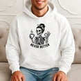 thumbnail image 1 of Never Better Funny Skeleton Coffee Lover Halloween Hoodie, 1 of 3