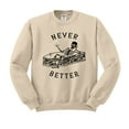 thumbnail image 1 of Never Better Skeleton Sweatshirt Unisex 2X-Large Sand, 1 of 5