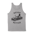thumbnail image 1 of Never Better Skeleton Tank Top Unisex Large Grey, 1 of 5