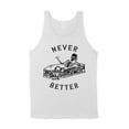 thumbnail image 1 of Never Better Skeleton Tank Top Unisex Large White, 1 of 5