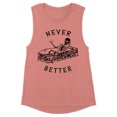 thumbnail image 1 of Never Better Skeleton Women's Muscle Tank X-Small Desert Pink, 1 of 5