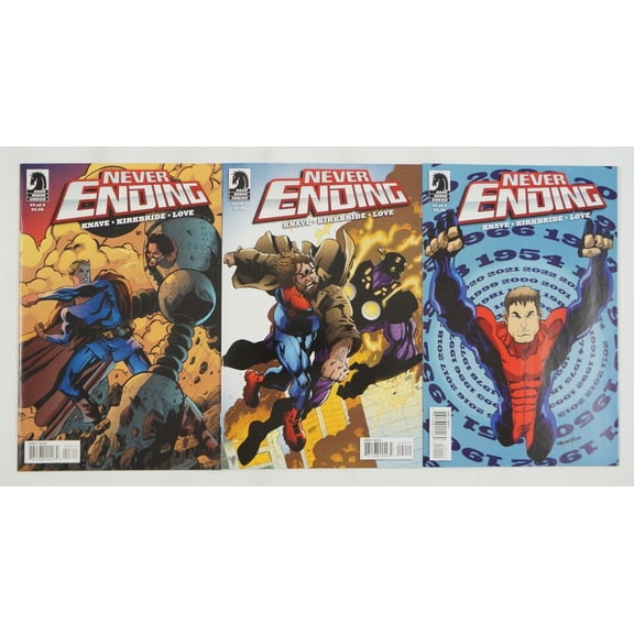 Never Ending #1-3 VF/NM complete series cursed with immortality ; Dark Horse