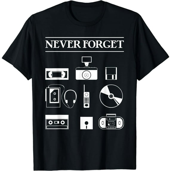 Never Forget 80s Retro Vintage Design Design T-Shirt