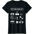 thumbnail image 1 of Never Forget 80s Retro Vintage Design Design T-Shirt, 1 of 3