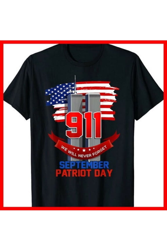 Never Forget 9/11 20th Anniversary Patriot Day 2021 America T-Shirt