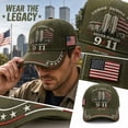 thumbnail image 1 of Never Forget 9/11 Commemorative Baseball Cap,9/11 Hat,Adjustable Patriotic 343 Fallen Firefighters Remembrance Baseball Hat For Men Women, 1 of 5