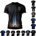 thumbnail image 1 of Never Forget 911 Tshirts Shirts for Men 9/11 25th Anniversary Shirt Memorial Day Patriotic Vintage Tops Black M, 1 of 4