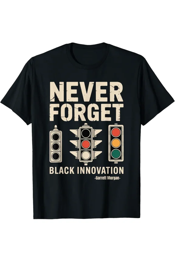 Never Forget Black Innovation Month Science Tech T-shirt