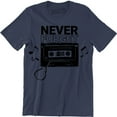 thumbnail image 1 of Never Forget Cassette Tape Old School 80s 90s Music Top Disco Dance 357 Tee Shirt, 1 of 4