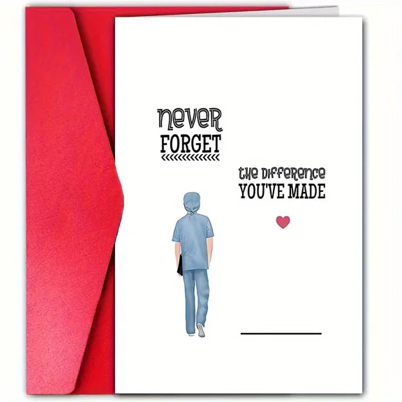 Never Forget the Difference Youve Made Card  Heartfelt Greeting for Healthcare Heroes  Blank Inside with Envelope Included  Perfect Gift for Appreciation and Gratitude