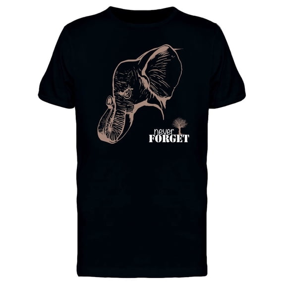 Never Forget Elephant Sketch Tee Men's -Image by Shutterstock