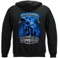 thumbnail image 1 of Never Forget Fallen Soldier Military 8oz 50/50 Black Hooded Sweat Shirt XX-Large, 1 of 6