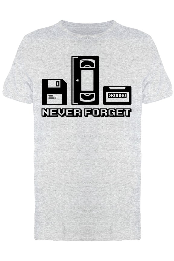 Never Forget Funny Retro Nineties VHS Cassette Men's T-shirt