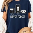 thumbnail image 1 of Never Forget Mens Cassette Tape VHS Music Old School Mens Retro Funny T Shirt, 1 of 5