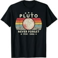 thumbnail image 1 of Never Forget Pluto Shirt. Retro Style Funny Space, Science T-Shirt, 1 of 4