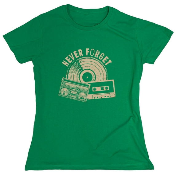 Never Forget Sarcastic Humor Novelty Funny Women's Casual Tees