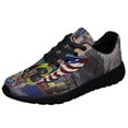 thumbnail image 1 of Never Forget September 11th American flag Shoes Sneakers Black Size 7.5, 1 of 7