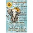 thumbnail image 1 of Never Forget That I Love You Quote Gift For Granddaughter From Grandmother Vertical Poster 11 x 17 Inch Poster, 1 of 4