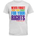 thumbnail image 1 of Never Forget Those Who Fought For Your Rights LGBTQ Mens Soft T Shirt White 2XL, 1 of 1