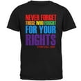 thumbnail image 1 of Never Forget Those Who Fought For Your Rights LGBTQ Mens T Shirt Black SM, 1 of 1