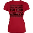 thumbnail image 1 of Never Forget Those Who Fought For Your Rights Military Juniors Soft T Shirt Red X-LG, 1 of 1
