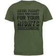 thumbnail image 1 of Never Forget Those Who Fought For Your Rights Military Mens T Shirt, 1 of 1