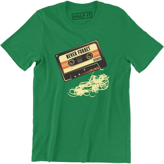 Never Forget Vintage Cassette Sarcastic Graphic Music Men's T-Shirt
