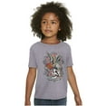 thumbnail image 1 of Never Give Up Fight Skull Tattoo Crewneck T Shirts Boy Girl Teen Brisco Brands S, 1 of 6