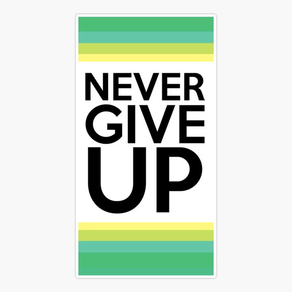 Never Give Up JW.org Sticker