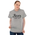 thumbnail image 1 of Never Give Up Motivated Optimistic Women's Plus Size Graphic Tee Brisco Brands 3X, 1 of 3