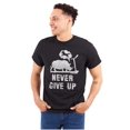 thumbnail image 1 of Never Give Up Rhino to Unicorn Gym Plus Size Crewneck Graphic Tee Shirt Brisco Brands 2X, 1 of 4