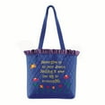 thumbnail image 1 of Never Give Up Ruffle Tote, 1 of 2