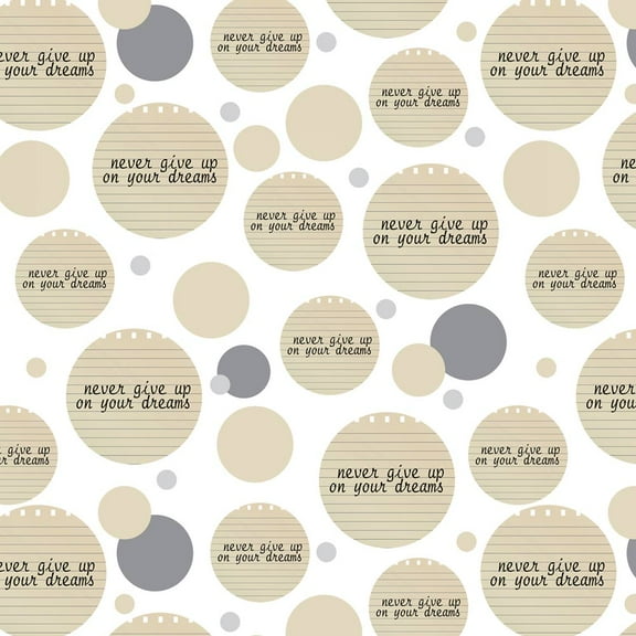 Never Give Up on Your Dreams New Job Graduation Premium Gift Wrap Wrapping Paper Roll Pattern