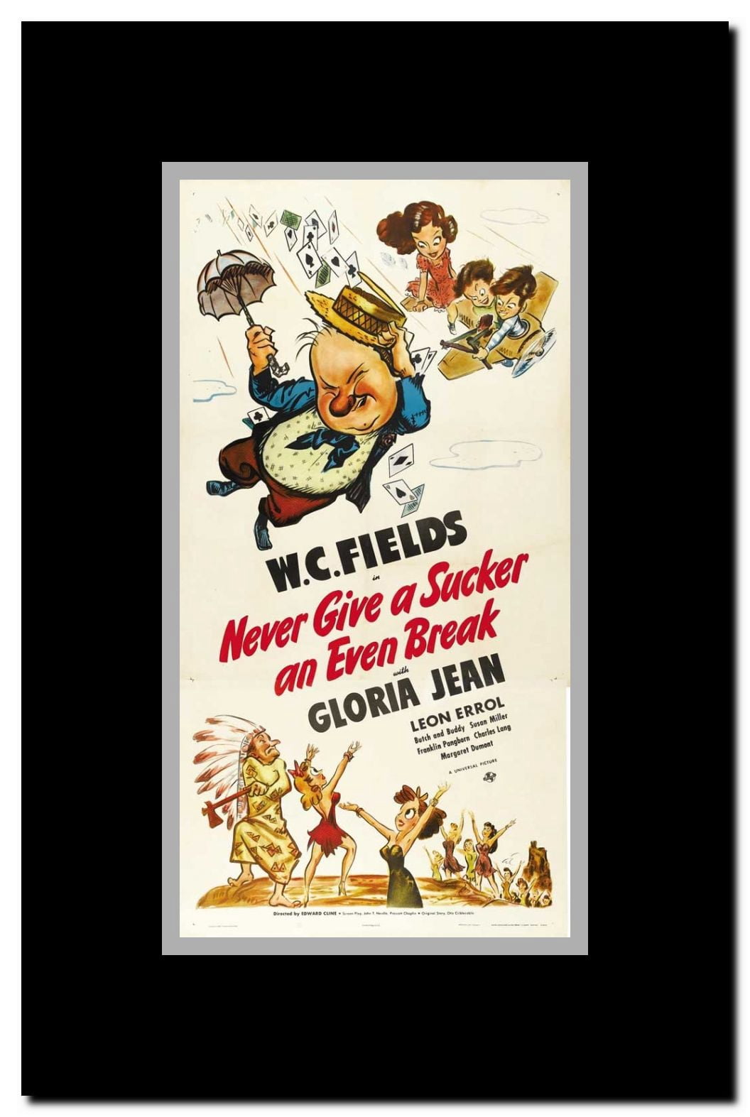 Never Give a Sucker an Even Break Framed Movie Poster