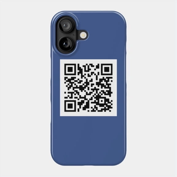 Never Gonna Give You Up Rick Roll QR Code Prank Case for Apple iPhone 11 to 17