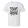 thumbnail image 1 of Never Judge A Book Movie Tshirt Hilarious Reading Tee For Avid Readerst T Shirt, 1 of 1