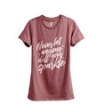 thumbnail image 1 of Never Let Anyone Dull Your Sparkle Women's Fashion Relaxed T-Shirt Tee Heather Rouge X-Large, 1 of 3