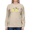 thumbnail image 1 of Never Look Back Lemon Bicycle Sweatshirt Women -Image by Shutterstock, Female x-Large, 1 of 4