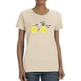 thumbnail image 1 of Never Look Back Lemon Bicycle T-Shirt Women -Image by Shutterstock, Female Large, 1 of 4