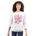thumbnail image 1 of Never Look Back Positive Motivation Women Plus Size Crewneck Sweatshirt Brisco Brands 4X, 1 of 5