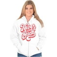 thumbnail image 1 of Never Look Back Positive Motivation Zip Hoodie Sweatshirt Women Brisco Brands S, 1 of 6