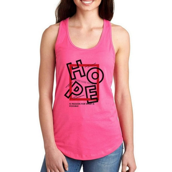 Never Lose Your Hope Sign Racerback Tank Women -Image by Shutterstock, Female x-Large