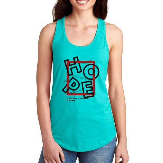 Never Lose Your Hope Sign Racerback Tank Women -Image by Shutterstock, Female x-Small