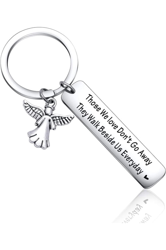 Never Lost Keychain - Bereavement Gifts For Loss Of Father Mother, Memorial Keychain Gifts For Loss Of Loved One
