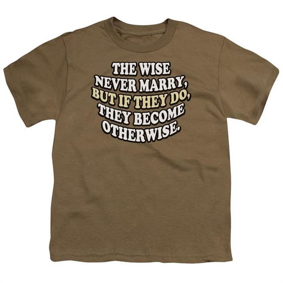 Never Marry-Short Sleeve Youth 18-1 T-Shirt, Safari Green - Medium