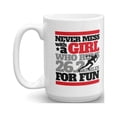 thumbnail image 1 of Never Mess With A Girl Running Quote Coffee & Tea Gift Mug for a Long Distance Marathon Runner (15oz), 1 of 4