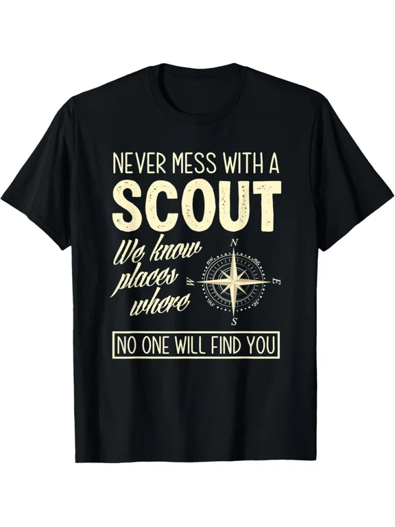 Never Mess With A Scout Funny Scouting Scout Tee Gift Unisex T-Shirt